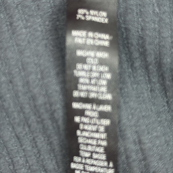 Harlow Charcoal Ribbed Crop Top - Picture 7 of 8